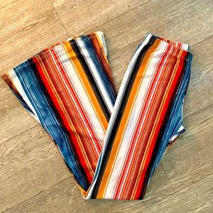 Fashionomics stripe bell bottom